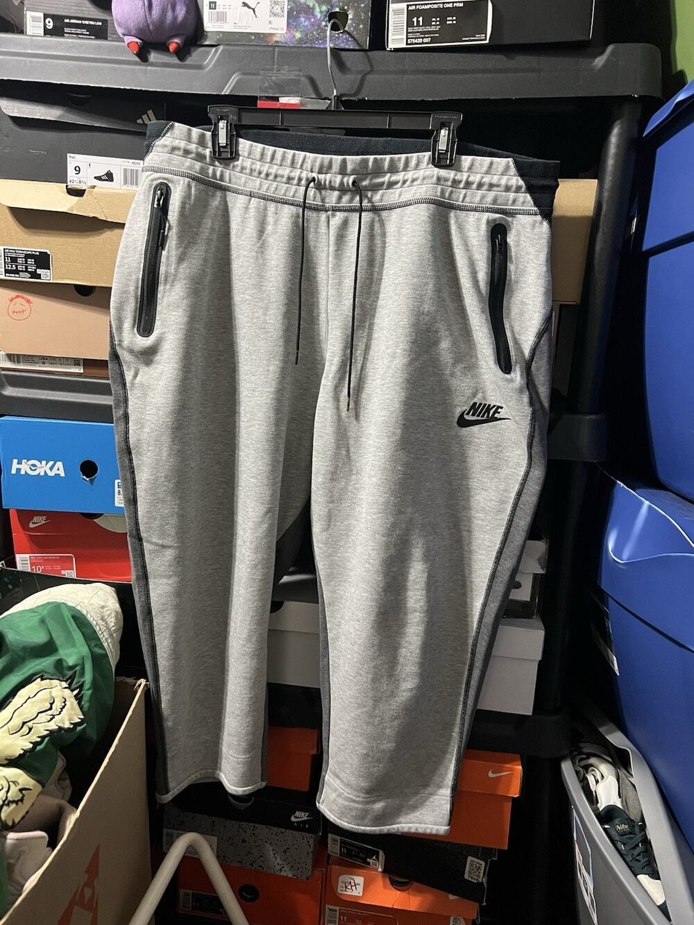 Size 2XL- Nike Tech Fleece Cropped SweatPants Mens Jogger 832120 Grey